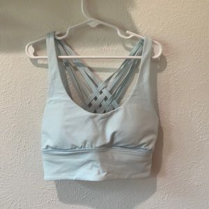 Light blue lululemon sports bra
